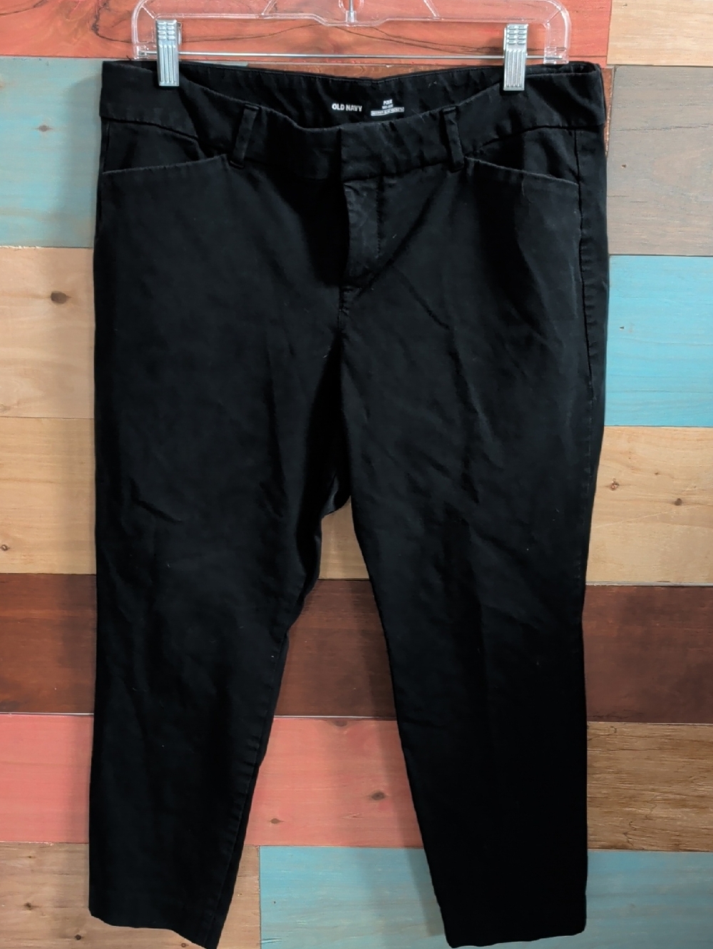 Old Navy Black Ankle Cropped Slim Pants